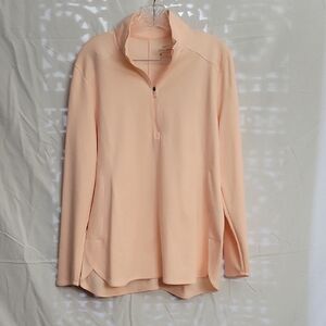 Nike Dri-Fit Soft Peach Quarter-Zip Athletic Pullover